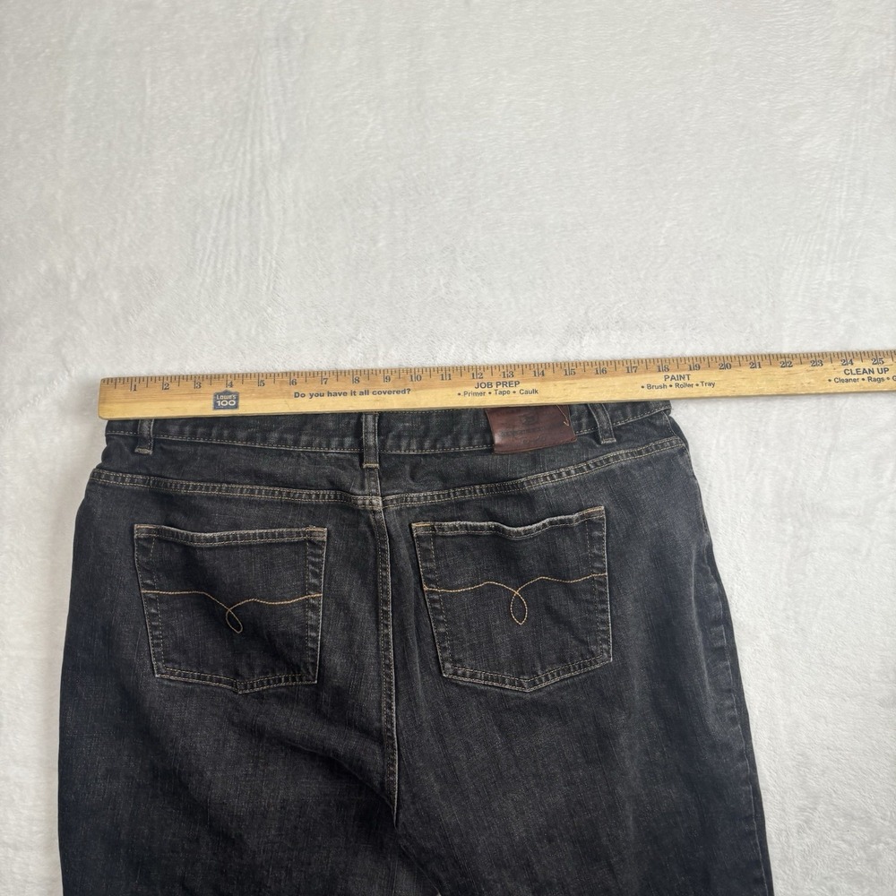 Lauren Jeans Co Patch Work Black Denim Pants Women's Size 16W Waist 36" x 29" - Picture 10 of 11